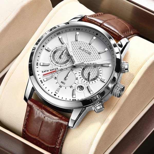 Men's Quartz Business Watch with Date - Image 8