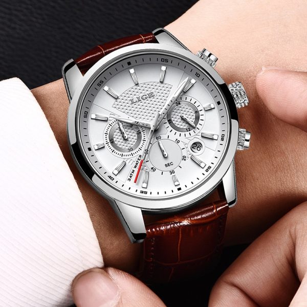 Men's Quartz Business Watch with Date - Image 7