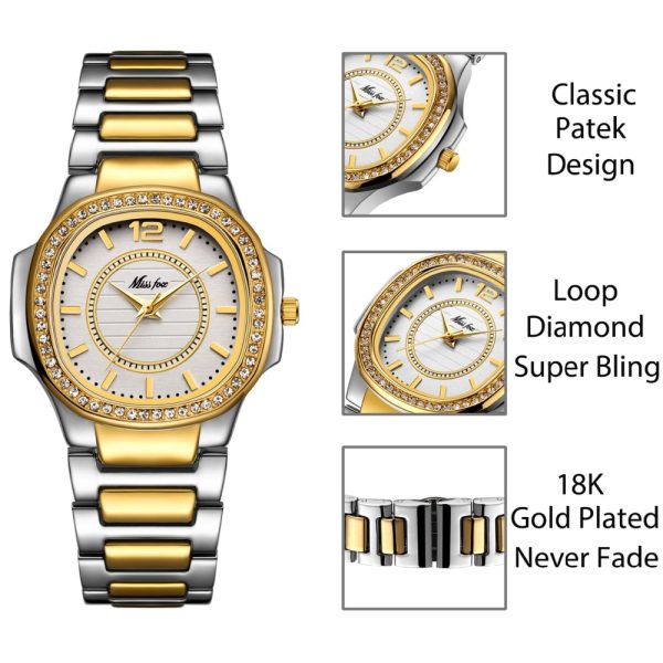 Women's Luxury Crystal Dial Watches - Image 4