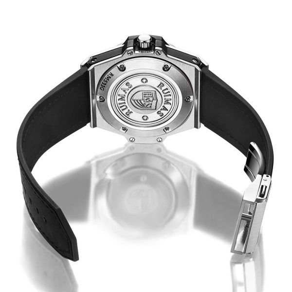 Men's Waterproof Quartz Watch with Leather Strap - Image 6