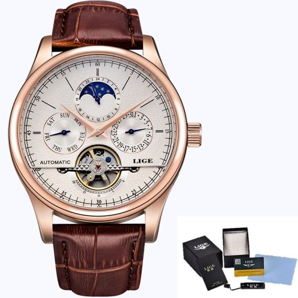 Men's Retro Style Leather Watch - Image 7