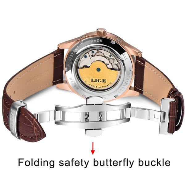 Men's Retro Style Leather Watch - Image 6