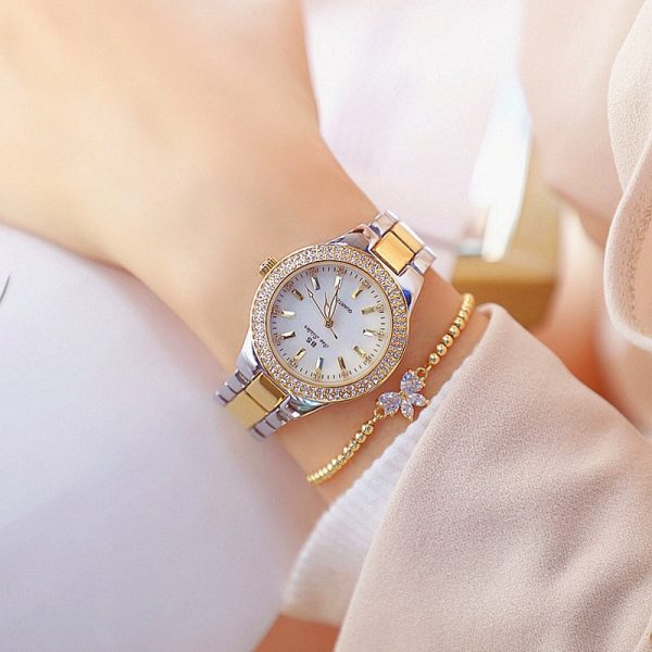 Women's Crystal Patterned Watch - Image 4