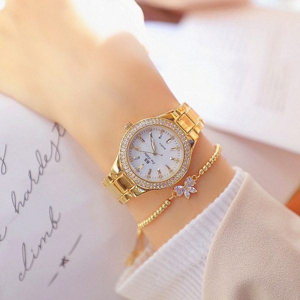 Women's Crystal Patterned Watch - Image 6