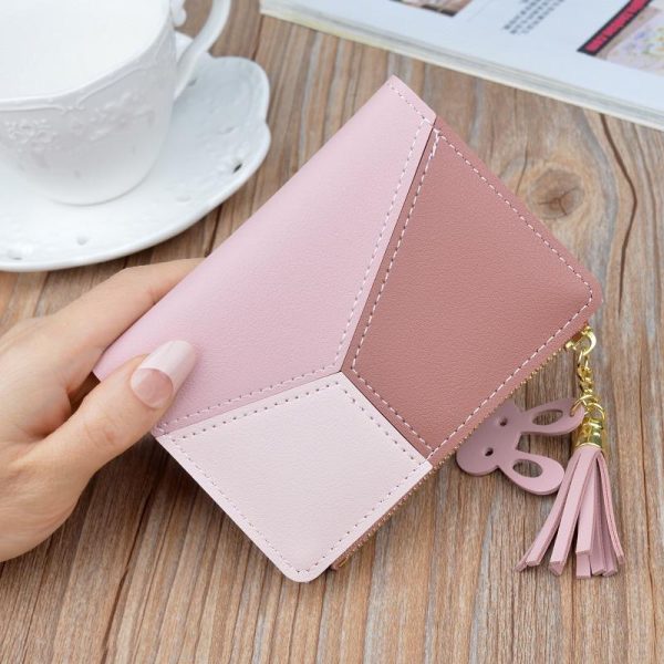 Geometric Printed Short Wallet for Women - Image 4