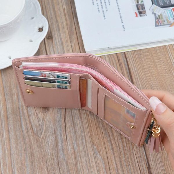 Geometric Printed Short Wallet for Women - Image 5