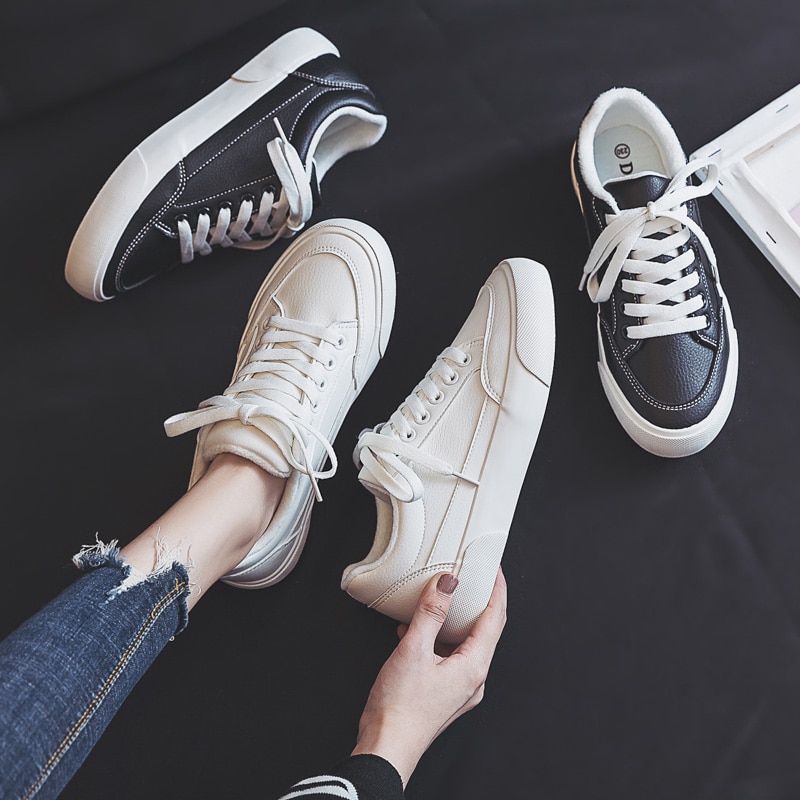 Women's Fashion Casual Plain Coloured Sneakers