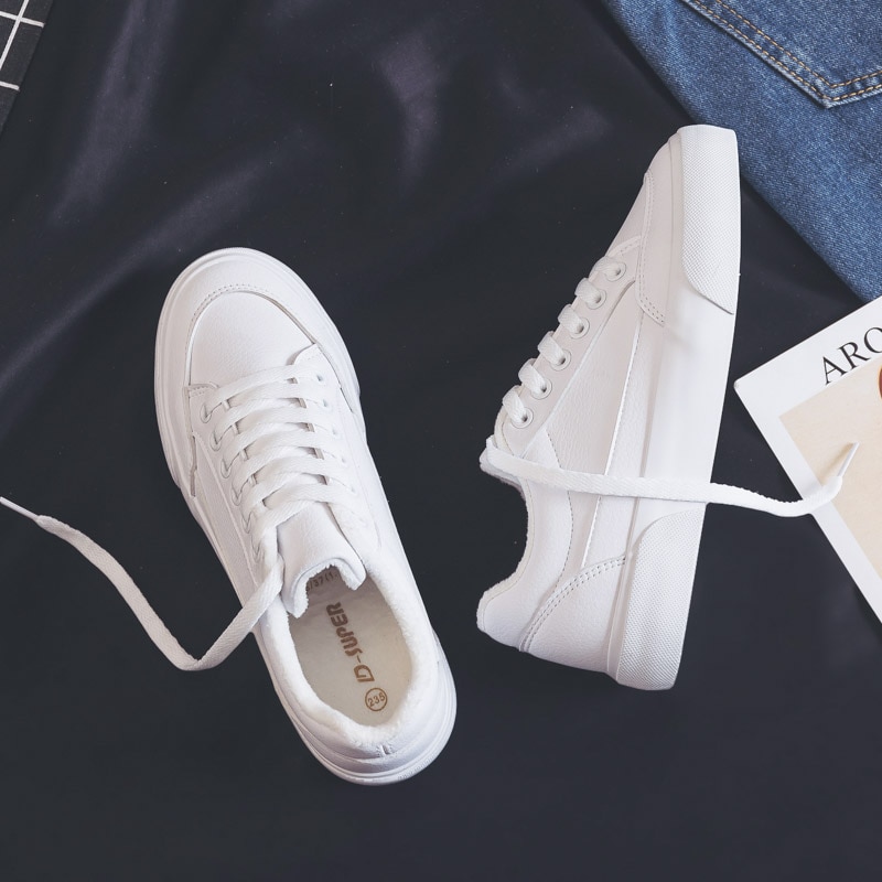 Women's Fashion Casual Plain Coloured Sneakers