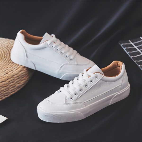 Women's Fashion Casual Plain Coloured Sneakers - Image 5