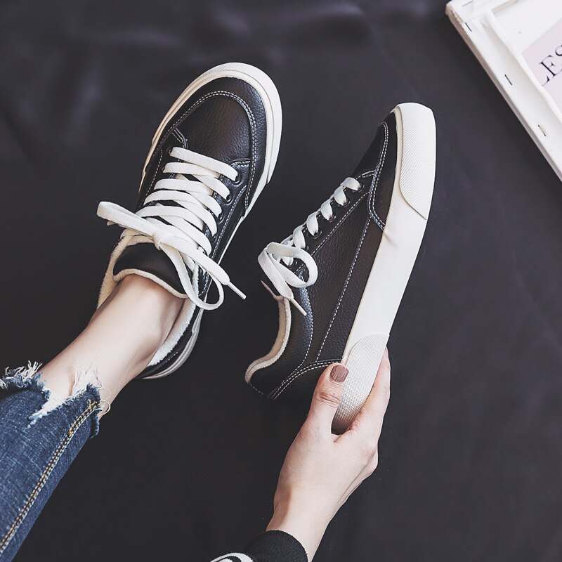 Women's Fashion Casual Plain Coloured Sneakers