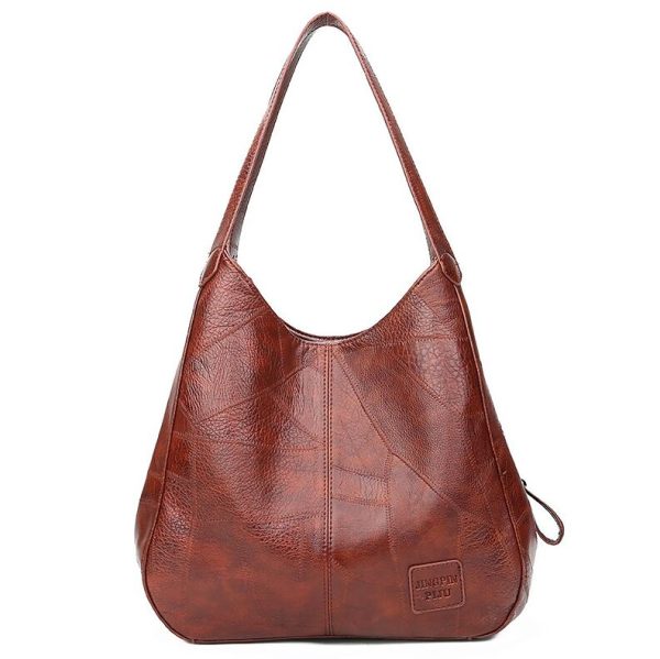 Women's Big Leather Handbag - Image 4