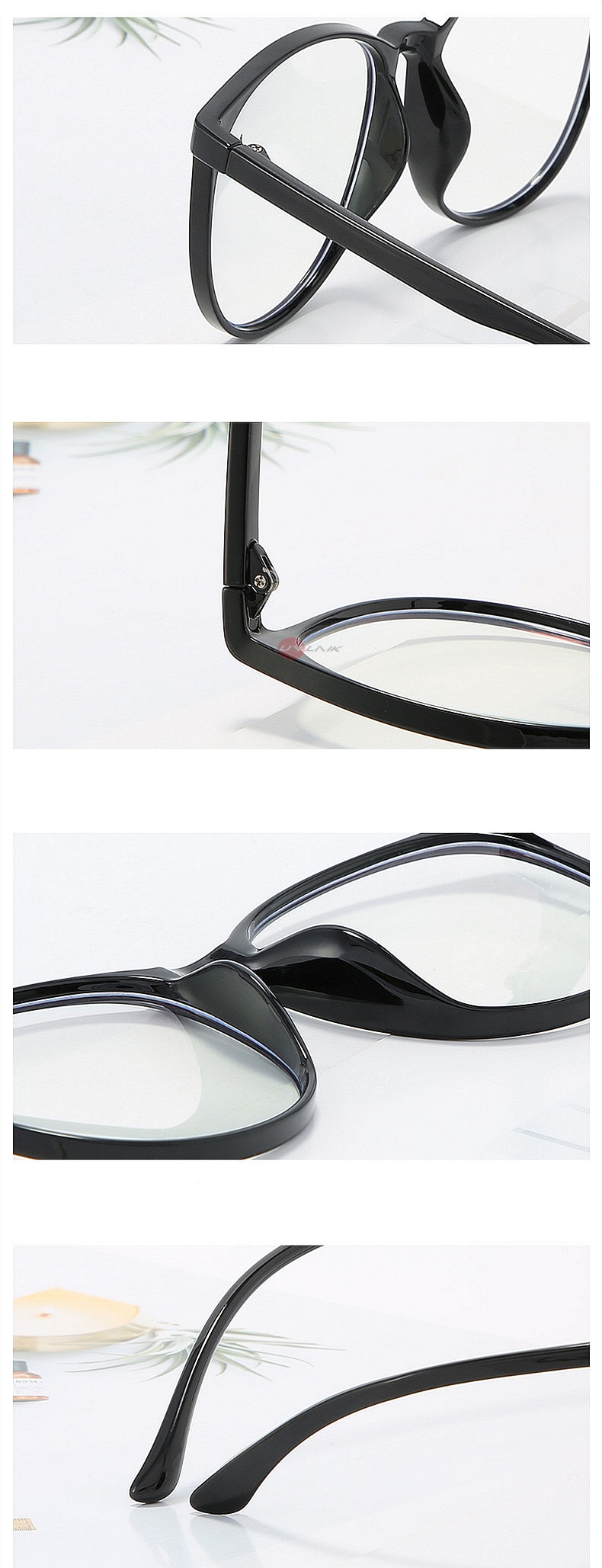 Transparent Anti Blue Light Rounded Glasses