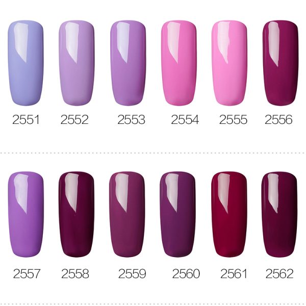 Gel Nail Polish Purple Color Series 7 ml - Image 6