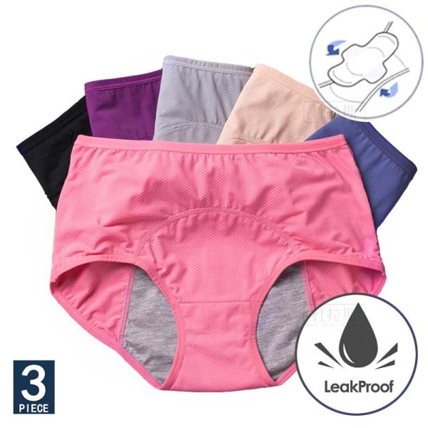 Women's Leak-Proof Menstrual Panties 3 pcs Set