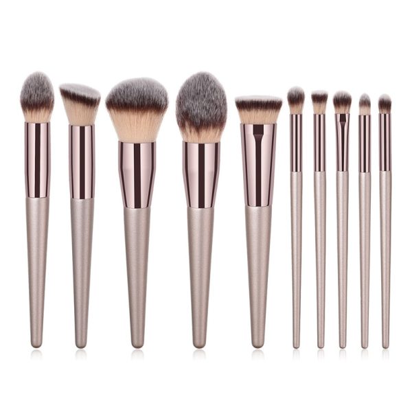 Champagne Color Makeup Brushes Set - Image 7