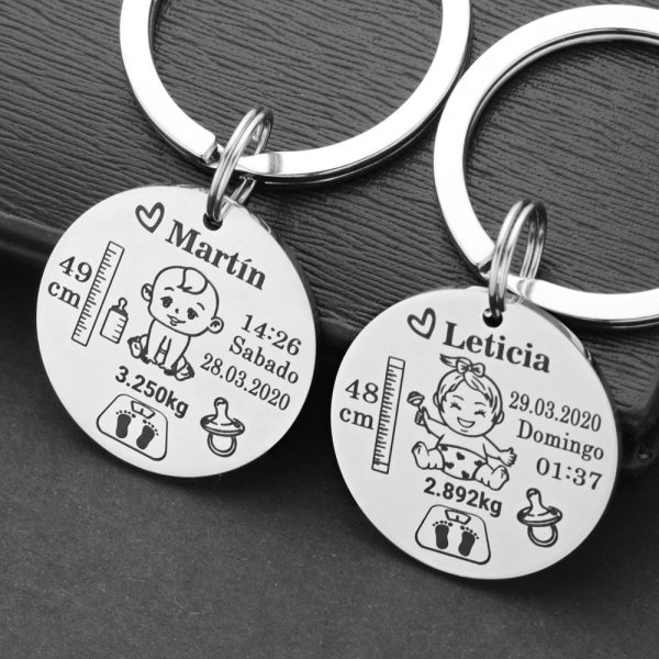 Lovely Personalized Baby Keychain - Image 5