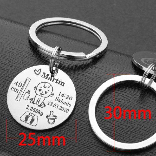 Lovely Personalized Baby Keychain - Image 4