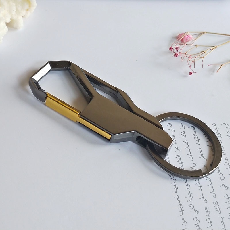 Metal Inlay Key Chain