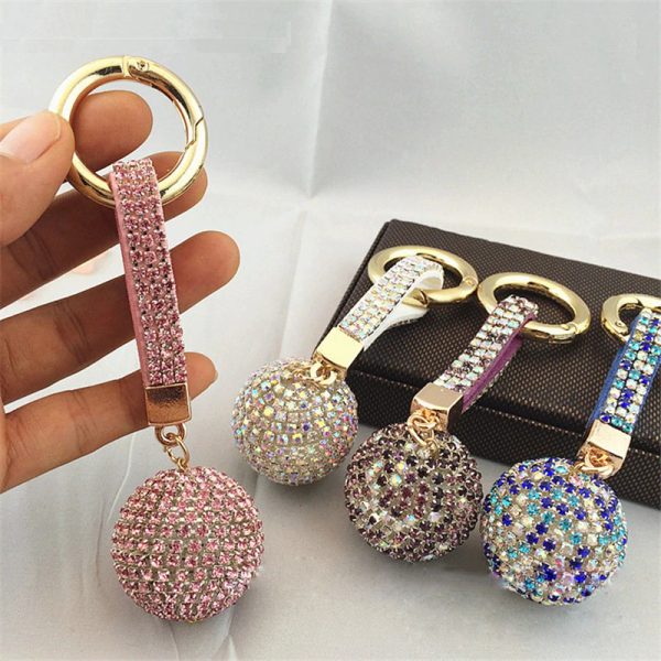 Glitter Keychain with Rhinestones - Image 3