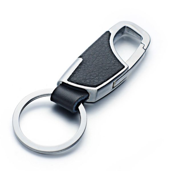 Metal & High-Quality Leather Elegant Men's Keychain - Image 5