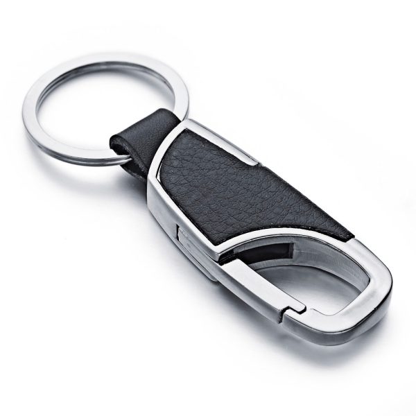 Metal & High-Quality Leather Elegant Men's Keychain - Image 6