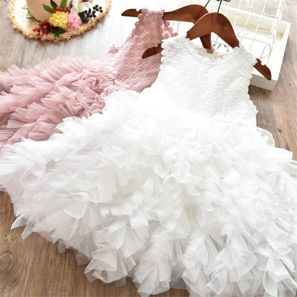 Cute Sleeveless Plain Polyester Dress - Image 3