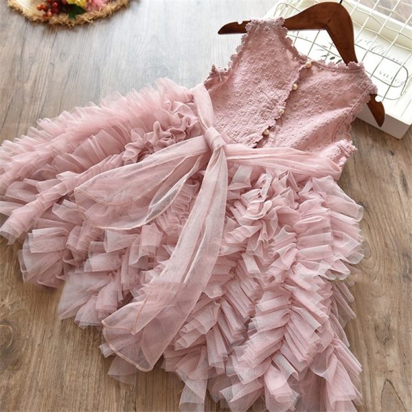 Cute Sleeveless Plain Polyester Dress - Image 5