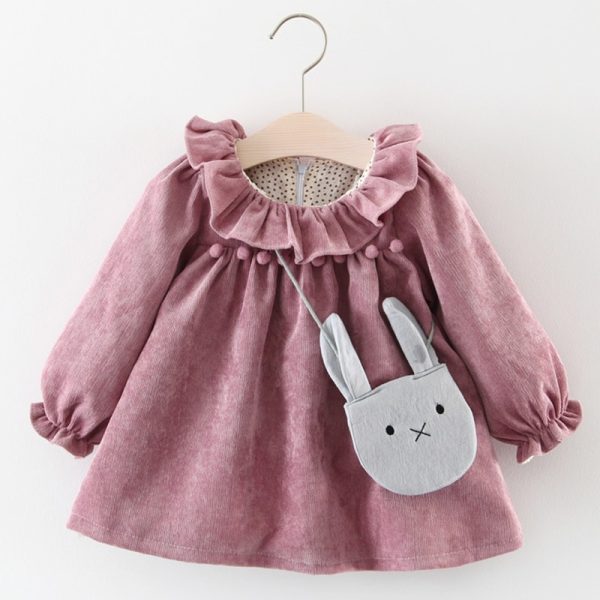 Girls A-Line Autumn Dress - Image 5