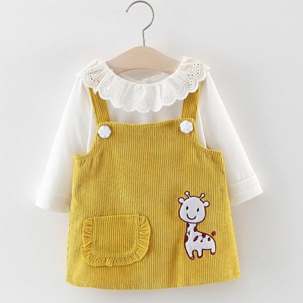 Girls A-Line Autumn Dress - Image 3