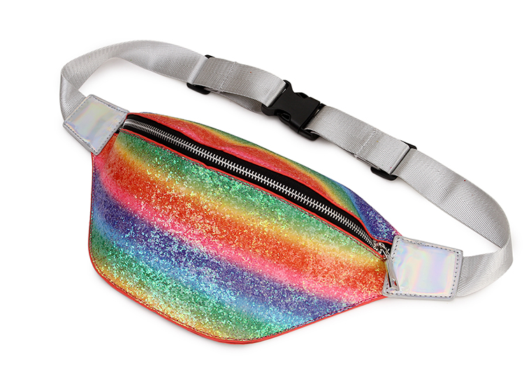 Women's Glitter Rainbow Waist Pack