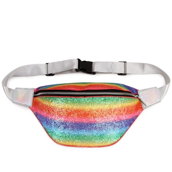 Women's Glitter Rainbow Waist Pack