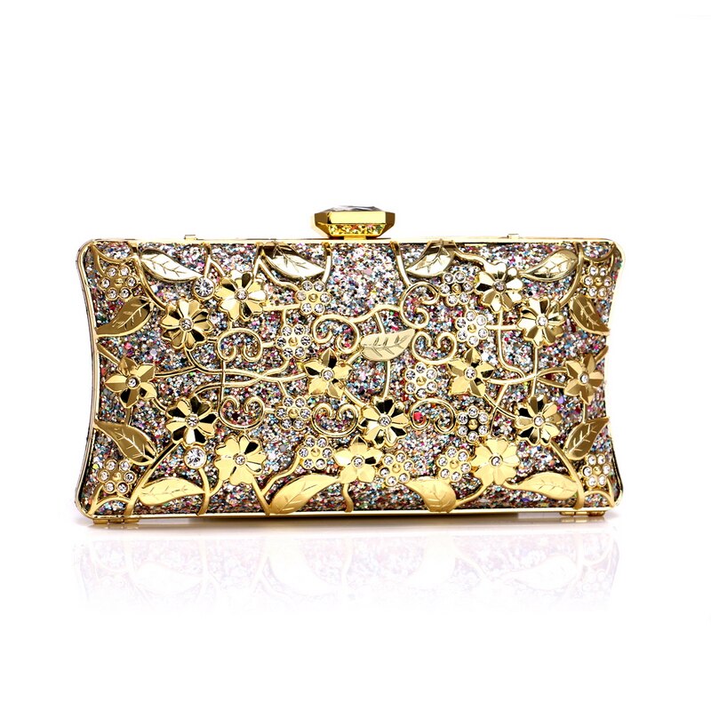 Luxury Style Women's Diamonds Decorated Party Clutch Purse