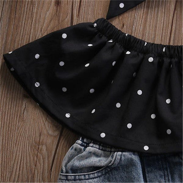 Baby Girl's Casual Dotted Clothing Set - Image 7