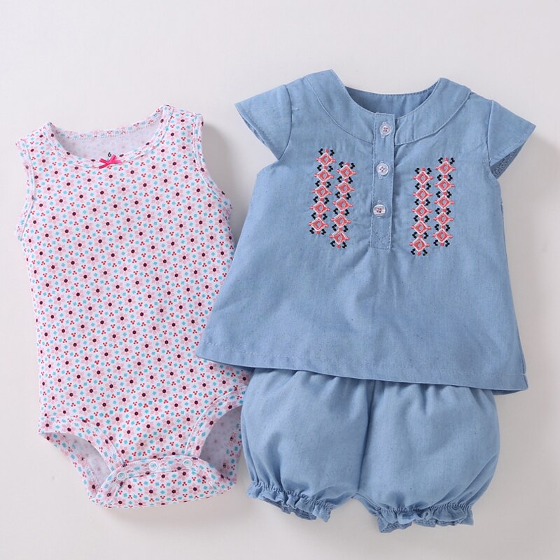 Summer Printed Clothing Set 2 Pcs