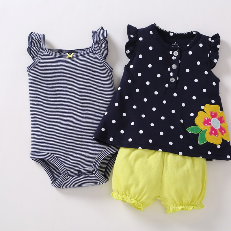 Summer Printed Clothing Set 2 Pcs