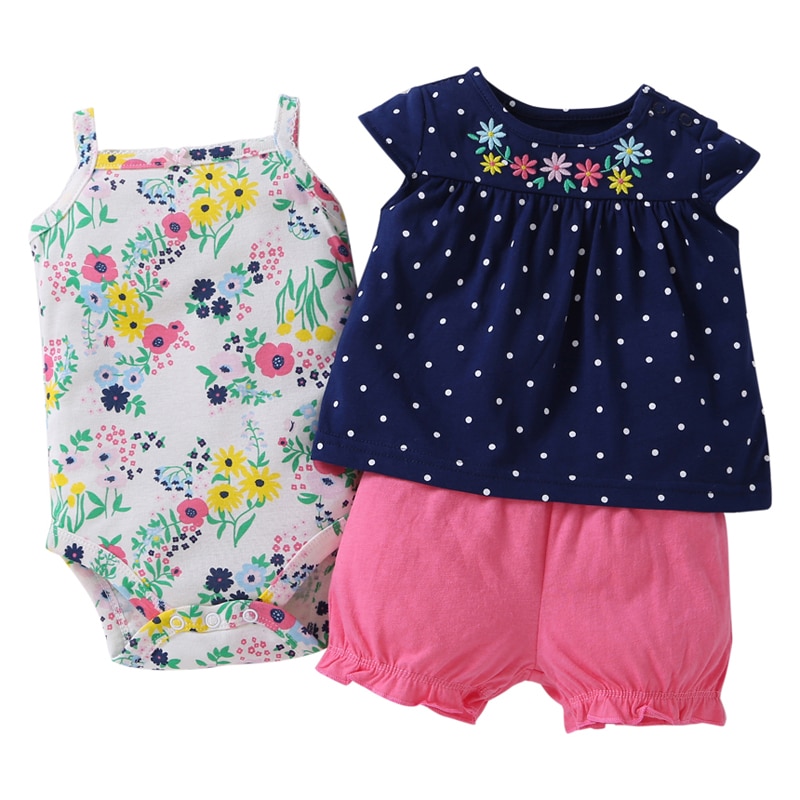 Summer Printed Clothing Set 2 Pcs