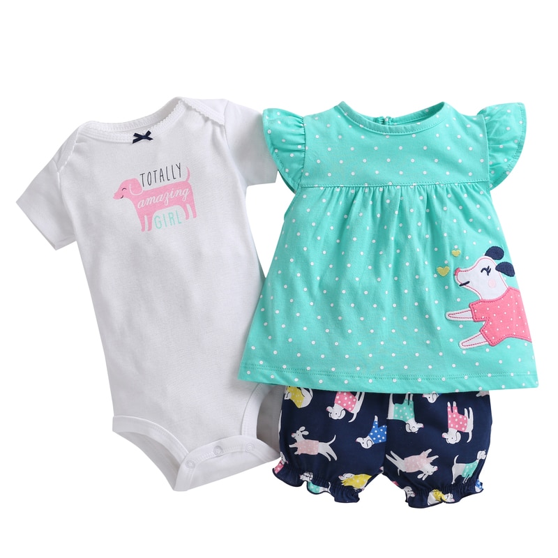 Summer Printed Clothing Set 2 Pcs