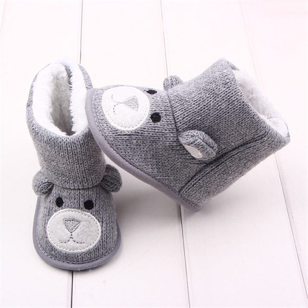 Baby's Warm Soft High Cotton Shoes - Image 4