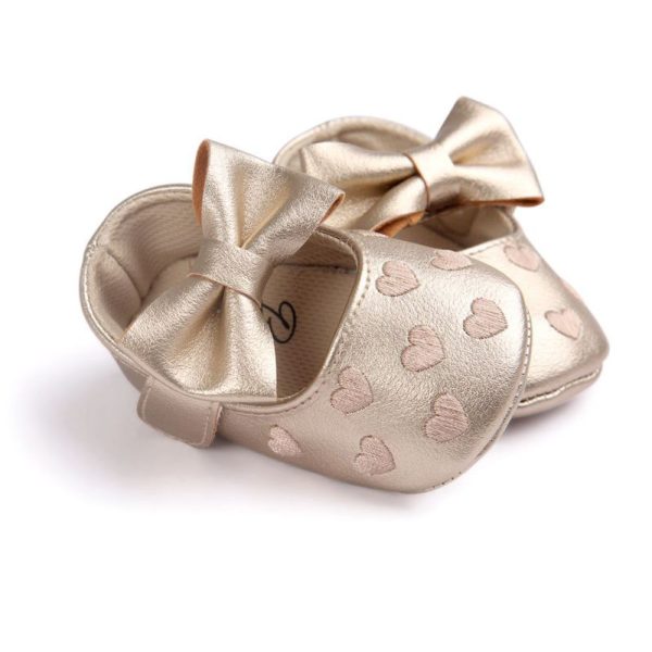 Baby Girl's Hearts Patterned Summer Shoes - Image 6