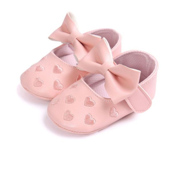 Baby Girl's Hearts Patterned Summer Shoes - Image 4