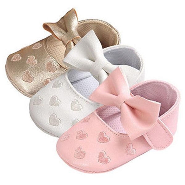 Baby Girl's Hearts Patterned Summer Shoes