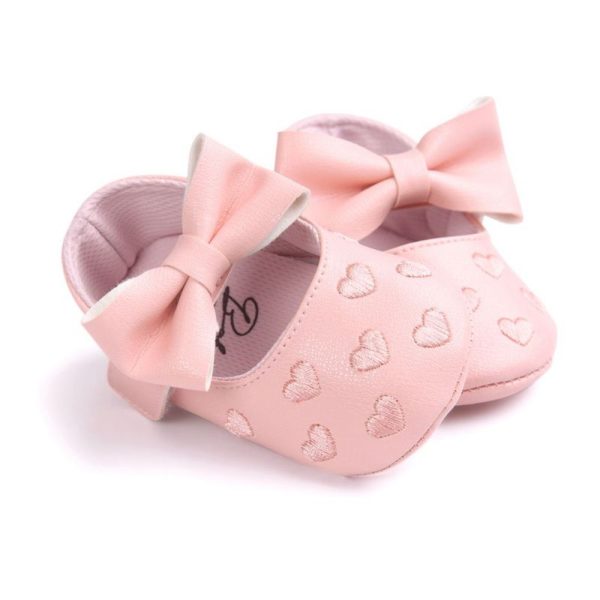 Baby Girl's Hearts Patterned Summer Shoes - Image 5