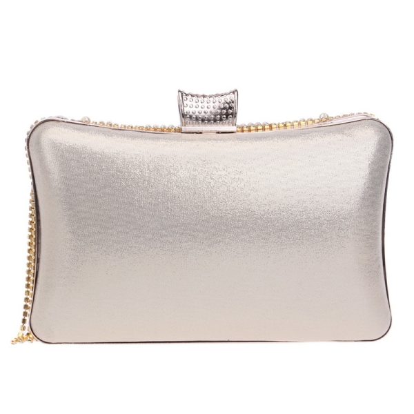 Women's Vintage Style Chain Tassel Clutch - Image 5