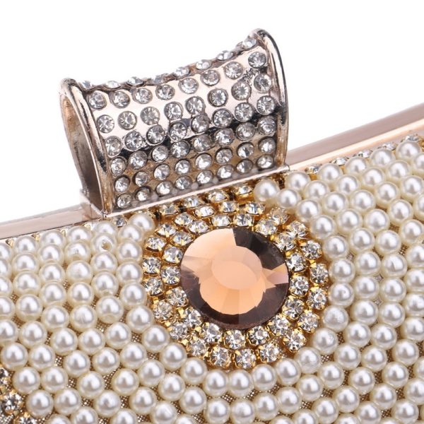 Women's Vintage Style Chain Tassel Clutch - Image 7