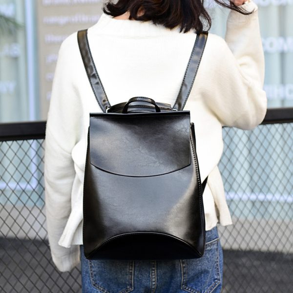 Women's 20l Leather Backpack - Image 5