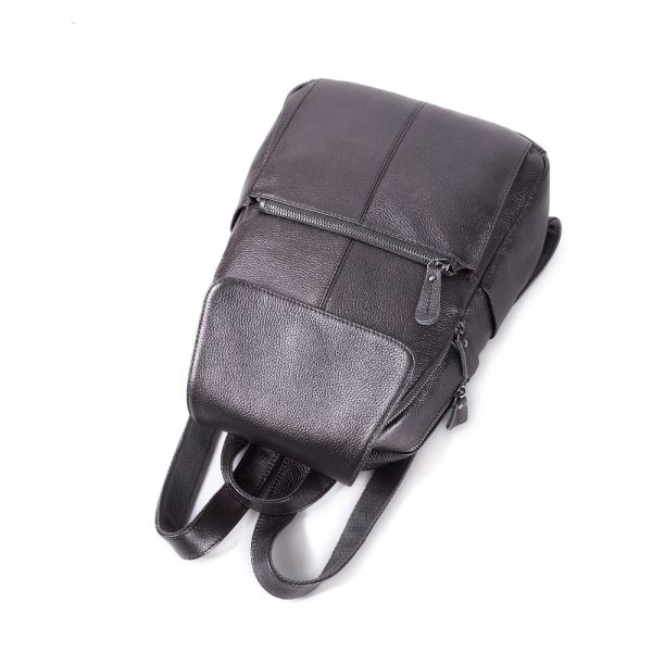 Casual Colorful Women's Genuine Leather Backpack - Image 4