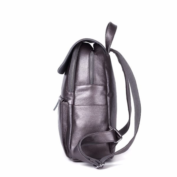 Casual Colorful Women's Genuine Leather Backpack - Image 5