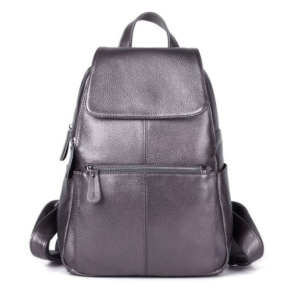 Casual Colorful Women's Genuine Leather Backpack