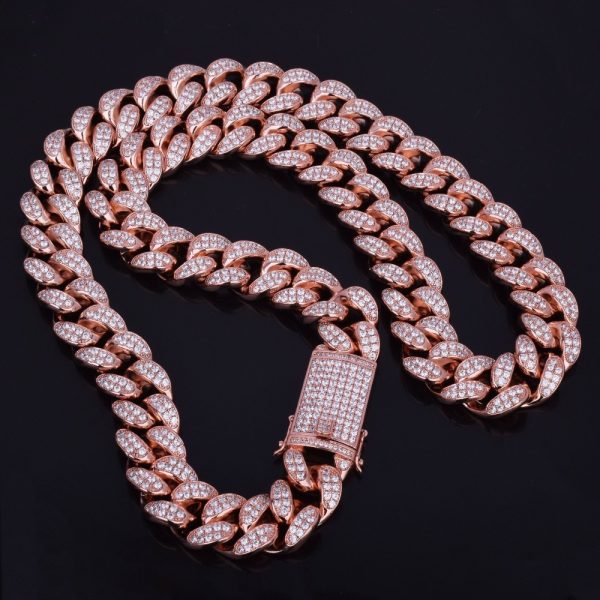 Men's Heavy Zircon Cuban Link Chain - Image 17