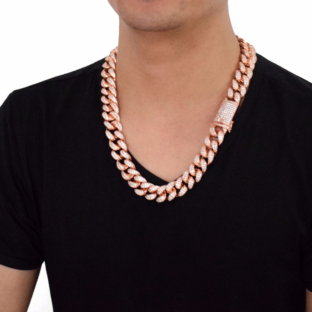 Men's Heavy Zircon Cuban Link Chain